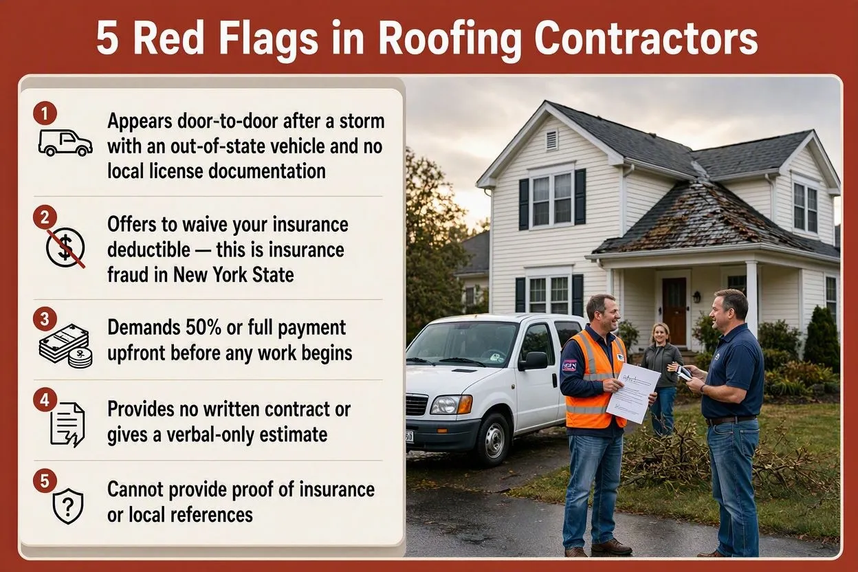 5 Red Flags in Roofing Contractors