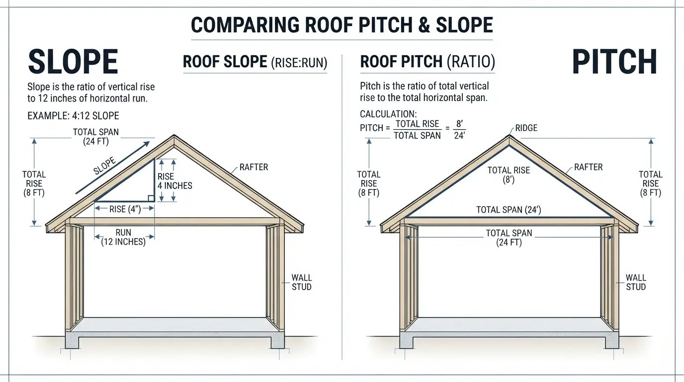 Pitch vs. Slope Terminology
