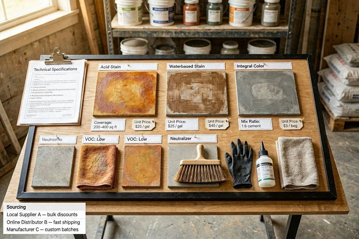 Concrete Staining Materials