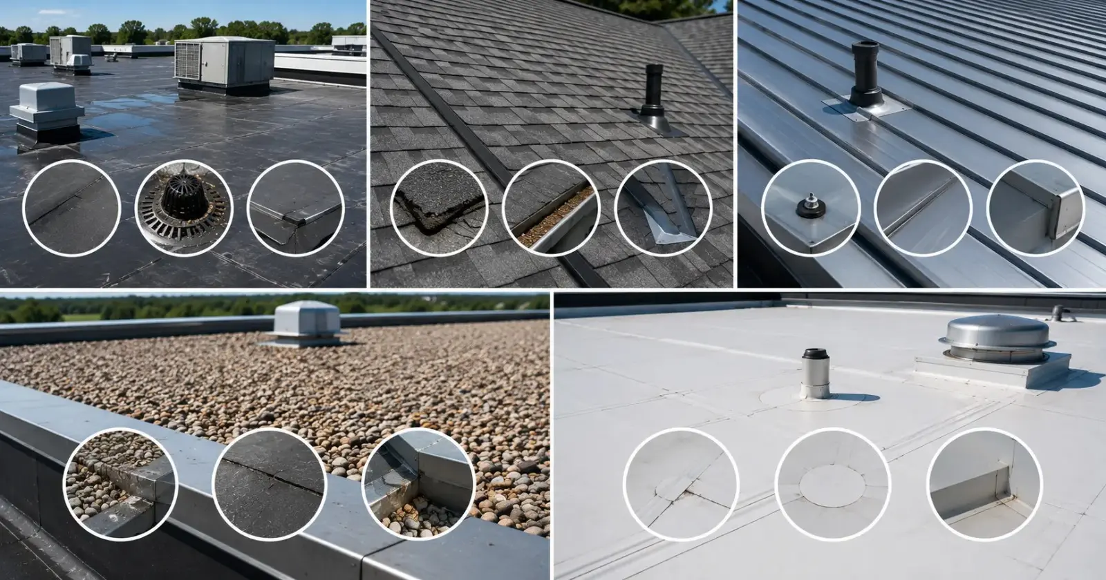 Inspection Points by Roof Material