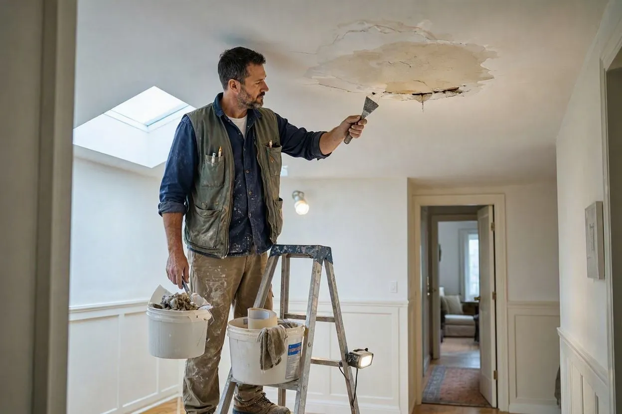 How to Fix Ceiling Leak Damage