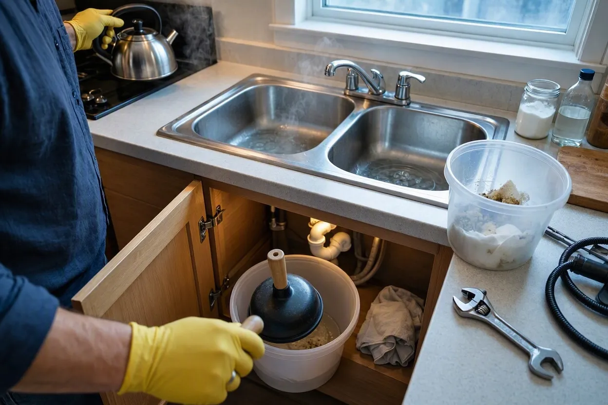 How to Unclog Kitchen Sink